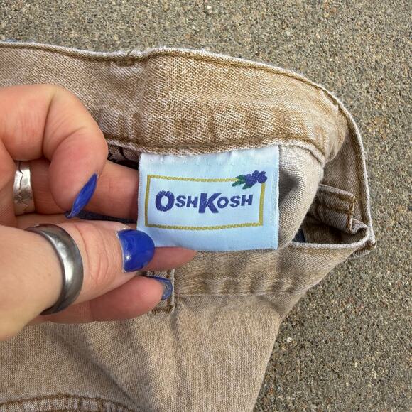 Vintage 80s OshKosh Two Tone Block V Yoke Midi A Line Jean Skirt Western 12 - Picture 6 of 10